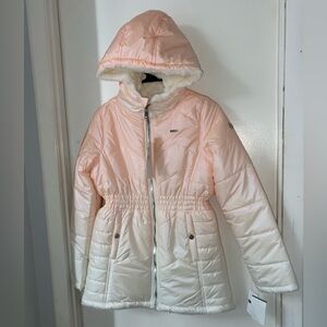 DKNY | Girls | Child | Large | Iridescent Pink | Ombre | Faux Fur | NWT